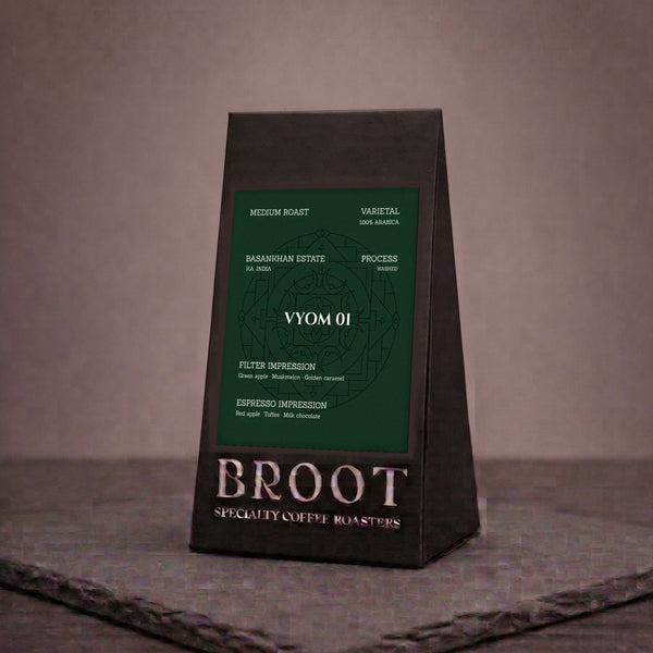 VYOM 01 250 g coffee bag, BROOT Coffee Roasters, New Delhi