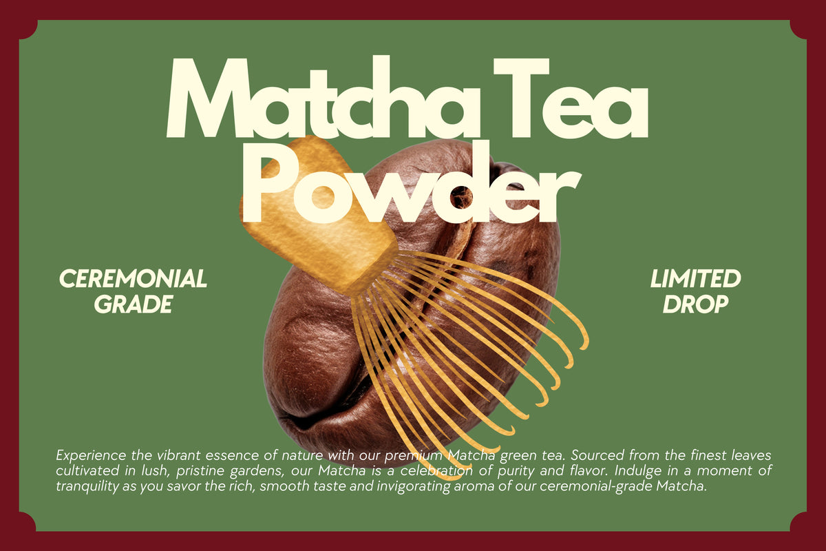 BROOT Ceremonial Matcha powder, bright green and finely stone-ground for whisked ceremonial tea