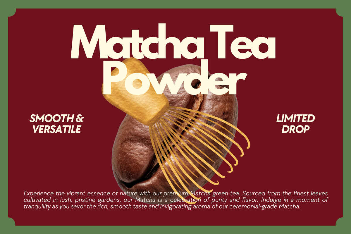 BROOT Matcha Cafe Blend whisked into an iced latte, mellow and creamy in milk
