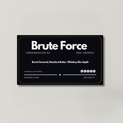 Brute Force - Specialty Espresso Blend (Dark)