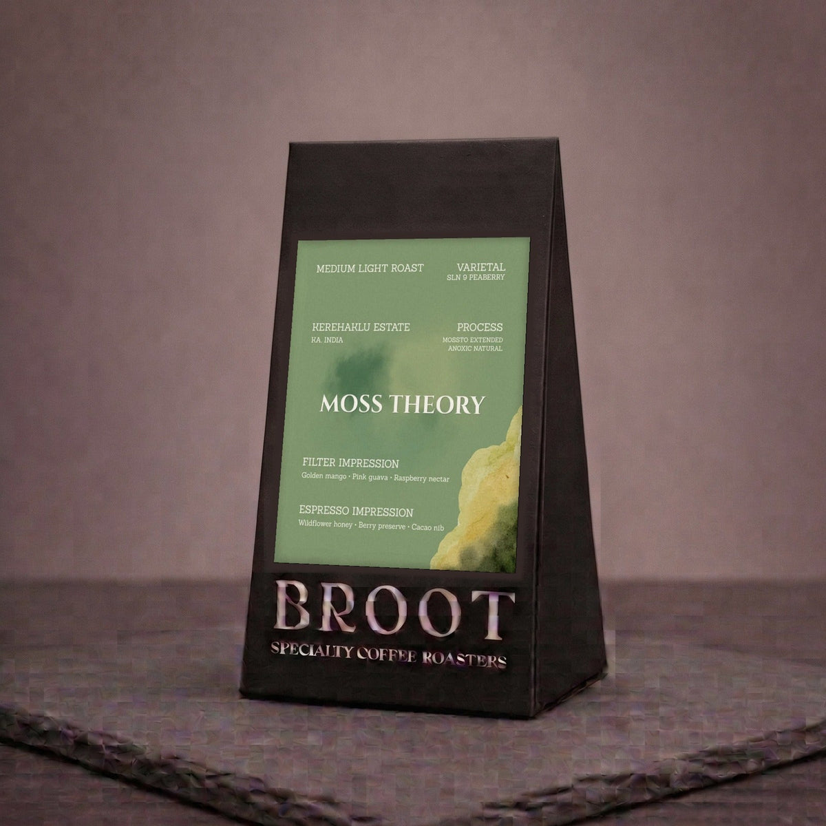 MOSS THEORY 250 g coffee bag, BROOT Coffee Roasters, New Delhi