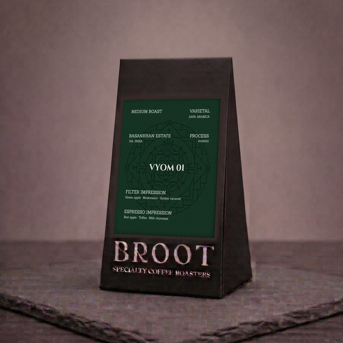 VYOM 01 250 g coffee bag, BROOT Coffee Roasters, New Delhi
