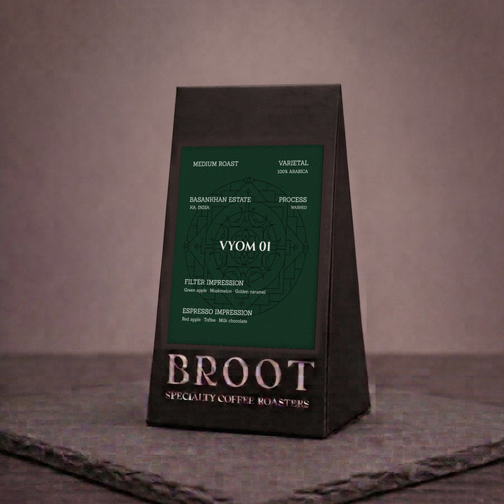 VYOM 01 250 g coffee bag, BROOT Coffee Roasters, New Delhi